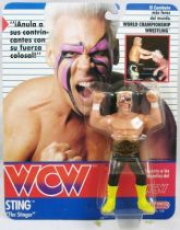 WCW Galoob - Sting The Stinger yellow boots (carte Espagne)