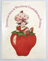 Welcome to Strawberry Shortcake\'s World - 10\ x8\ Reseller Promotional Sticker (Miro-Meccano 1983)