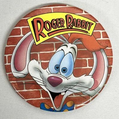 Who Framed Roger Rabbit - Large Button / Grand Badge - Amblin / Disney 1987