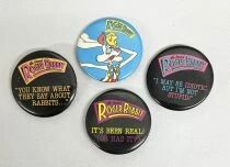 Who Framed Roger Rabbit - Set of 4 Buttons #03 - Amblin / Disney 1987