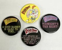 Who Framed Roger Rabbit - Set of 4 Buttons (Badges) #04 - Amblin / Disney 1987