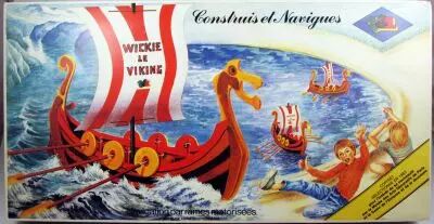 Wickie the Viking - Socclaire TF1 1979 - Motorized Drakkar wood model kit 