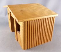 Wild-West Wood Building Hut Farm for Starlux Timpo Clairet Elastolin Quiralu figures