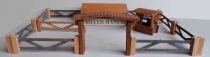 Wild-West Wood Building Silver Ranch for Starlux Timpo Clairet Elastolin Quiralu figures