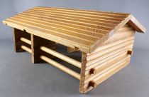 Wild-West Wood Building Silver Ranch for Starlux Timpo Clairet Elastolin Quiralu figures