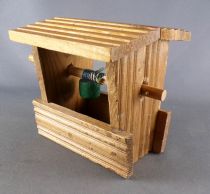 Wild-West Wood Building Silver Ranch for Starlux Timpo Clairet Elastolin Quiralu figures