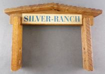 Wild-West Wood Building Silver Ranch for Starlux Timpo Clairet Elastolin Quiralu figures