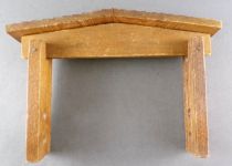 Wild-West Wood Building Silver Ranch for Starlux Timpo Clairet Elastolin Quiralu figures