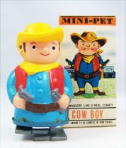 Wind-Up - Mini-Pet Tomy - Cow Boy (neuf en boite)
