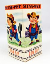 Wind-Up - Mini-Pet Tomy - Cow Boy (neuf en boite)