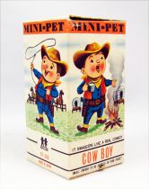 Wind-Up - Mini-Pet Tomy - Cow Boy (neuf en boite)