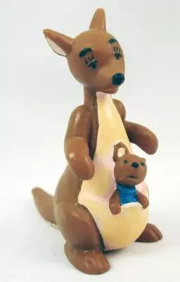 Winnie l\'ourson - Figurine pvc Bully - Maman Gourou & Petit Gourou
