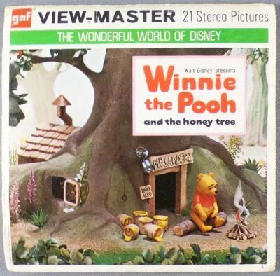 Winnie l\'ourson - Pochette 3 Disques Gaf View-Master 3D And The Honey Tree R�f. B 362