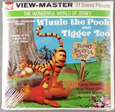 Winnie l\'ourson - Pochette 3 Disques Gaf View-Master 3D And Tigger Too R�f. B 369 Neuve Cellophan�e