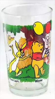 Winnie l\'ourson - Verre � moutarde - Winnie et ses amis avec les ballons