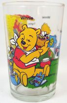 Winnie the Pooh - Amora mustard glass - Winnie, Eeyore, Tiger, Rabbit and honey pots Rabbit