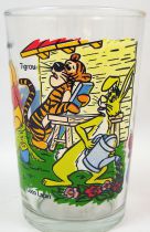 Winnie the Pooh - Amora mustard glass - Winnie, Eeyore, Tiger, Rabbit and honey pots Rabbit