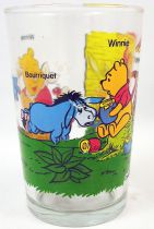 Winnie the Pooh - Amora mustard glass - Winnie, Eeyore, Tiger, Rabbit and honey pots Rabbit