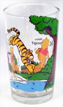 Winnie the Pooh - Amora mustard glass - Winnie, Piglet, Tiger by the pond