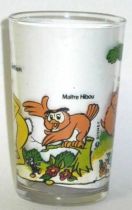 Winnie the Pooh - Amora mustard glass - Winnie and Coco rabbit