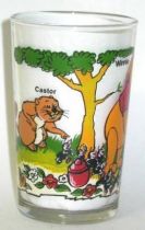 Winnie the Pooh - Amora mustard glass - Winnie and Coco rabbit