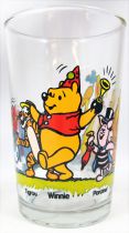 Winnie the Pooh - Amora mustard glass - Winnie and friends in costumes