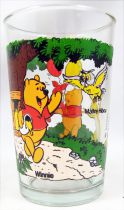 Winnie the Pooh - Amora mustard glass - Winnie and friends with balloons