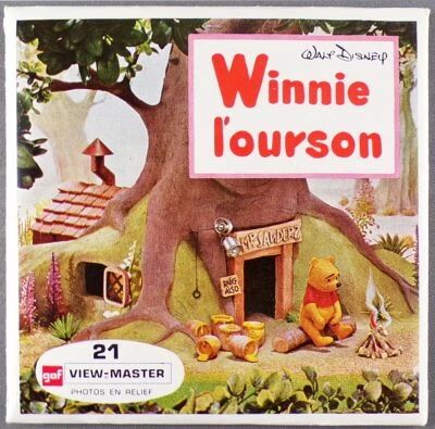 Winnie the Pooh - Booklet & 3 x View-Master Discs Set Ref. B 362 -F