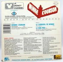 Winnie the Pooh - Mini Vinyl Record - French TV series theme - Ades Records 1985