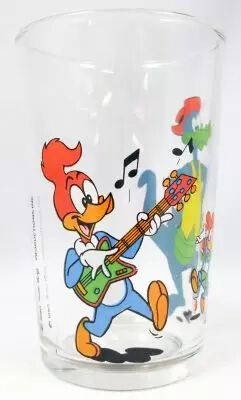 Woody Woodpecker - Verre � Moutarde Amora - Woody guitariste, Splinter et Gabby Gator