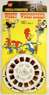 Classic ViewMaster Woody Woodpecker 3 Reel Set 