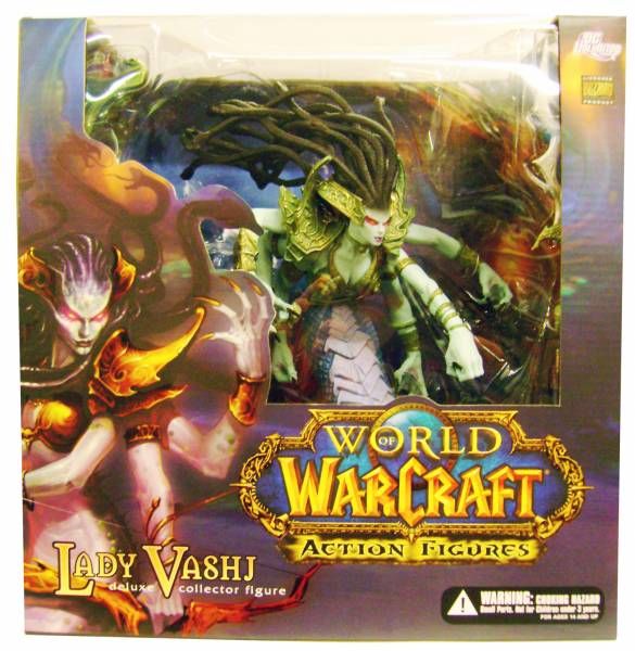 DC Comics World of Warcraft WOW 4 LADY VASHJ 11" Figure Deluxe Box set 