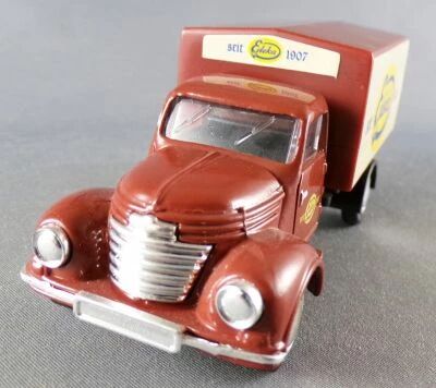 Worlein 1:43 Framo Clsd Truck 1954 Red Brick Edeka Supermarket
