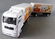 Worlein Ho 1/87 Camion Man Tga Blanc & Remorque Supermarch&eacute; Discount Norma