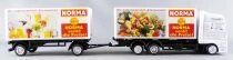 Worlein Ho 1/87 Camion Man Tga Blanc & Remorque Supermarch&eacute; Discount Norma