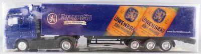Worlein Ho 1/87 Camion Man Tga Bleu Semi Remorque Bi�re L�wenbr�u Neuf Boite