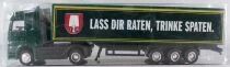 Worlein Ho 1/87 Camion Mercedes-Benz Vert Semi Remorque Bi&egrave;re Spaten Neuf Boite