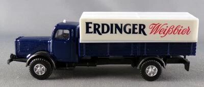 Worlein Ho 1:87 Man B�ssing 8000 Blue Truck White Beer Erdinger