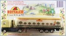 Worlein Ho 1:87 Renault Magnum Cream Truck & Rottaler Fruit Juice Tank Road Trailer Mint on Card