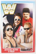 WWE Mattel Retro Figures - Official 4-pack : Bret Hart, Jim Neihdart, Nikolai Volkoff, Jimmy Hart