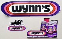 Wynn\'s - Lubrifiant Voiture - Lot de 3 Autocollants Vintage