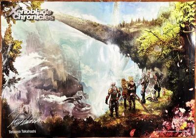 Xenoblade Chronicles - 33.6\ x24\  Promotional Poster Nintendo / Monolithsoft 2010 (Tetsuya Takahashi)