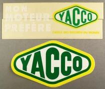Yacco - Car Oil - 8 x Vintage Stickers