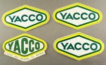 Yacco - Car Oil - 8 x Vintage Stickers