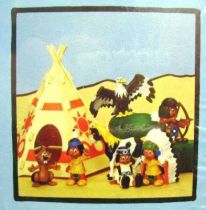 Yakari - Schleich 1984 - The little indian and his friends (set of 7 pvc figures & accessory)