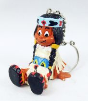 Yakari - Schleich 1984 Key Holder Pvc Figure - Rainbow