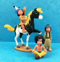 Yakari (Cartoon series 2005) - Bully - Set of 4 PVC figures