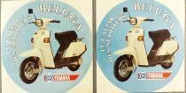 Yamaha - Cyclomoteur - Lot de 2 Autocollants Vintages Beluga Le Caviar des Scooters