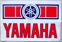 Yamaha - Moto - Grand Autocollant Vintage avec Tampon Concession Mifa Casablanca Maroc