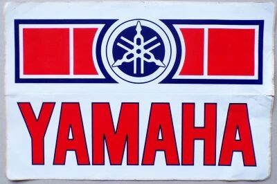 Yamaha - Motorcycle - Large Vintage Sticker